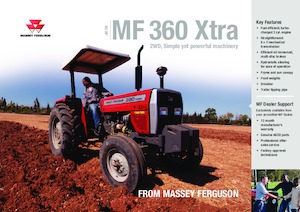 Tractoren met vierwielaandrijving Massey Ferguson MF 360 Xtra