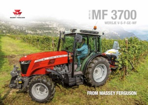 Tractoren met vierwielaandrijving Massey Ferguson MF 3709 GE