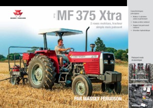 Tractoren met vierwielaandrijving Massey Ferguson MF 375 Xtra