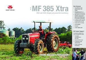 Tractoren met vierwielaandrijving Massey Ferguson MF 385 Xtra