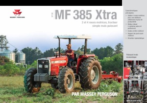 Tractoren met vierwielaandrijving Massey Ferguson MF 385 Xtra