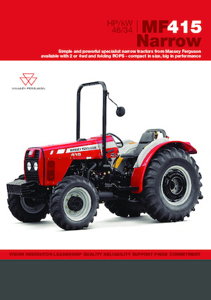 Tractoren met vierwielaandrijving Massey Ferguson MF 415