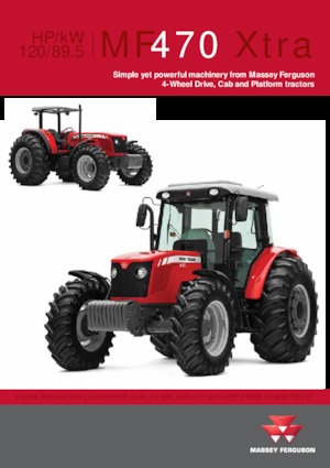 Tractoren met vierwielaandrijving Massey Ferguson MF 470 Xtra