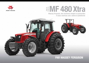 Tractoren met vierwielaandrijving Massey Ferguson MF 480 Xtra