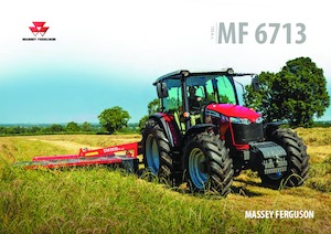 Tractoren met vierwielaandrijving Massey Ferguson MF 6713 MR