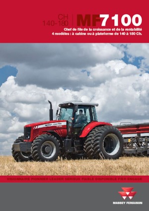 Tractoren met vierwielaandrijving Massey Ferguson MF 7180 