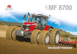 Tractoren met vierwielaandrijving Massey Ferguson MF 8740 S