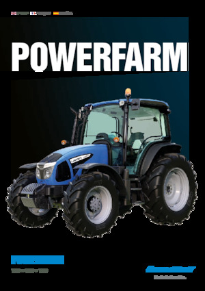 Tractoren met vierwielaandrijving Landini Powerfarm 110