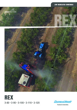 Tractoren met vierwielaandrijving Landini Rex 3-100 G 