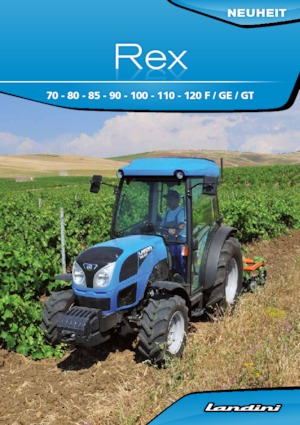 Tractoren met vierwielaandrijving Landini Rex DT 4-090GT