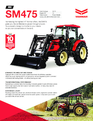 Tractoren met vierwielaandrijving Yanmar SM475