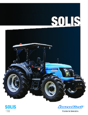 Tractoren met vierwielaandrijving Landini Solis 110