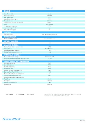 Tractoren met vierwielaandrijving Landini Solis 45