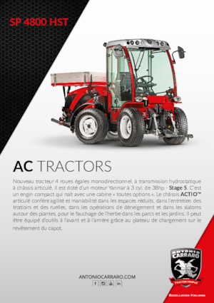 Tractoren met vierwielaandrijving Carraro SP 4800