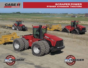 Tractoren met vierwielaandrijving Case IH Steiger 385 Scraper
