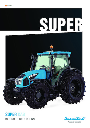 Tractoren met vierwielaandrijving Landini Super 115