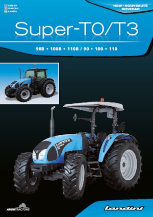 Tractoren met vierwielaandrijving Landini Super 90 