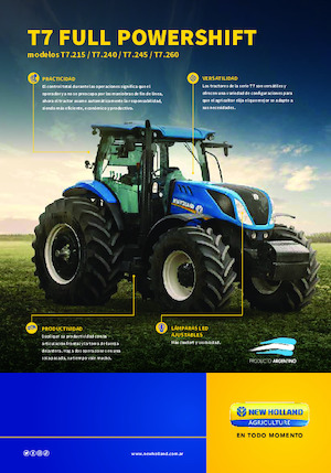 Tractoren met vierwielaandrijving New Holland T7.215