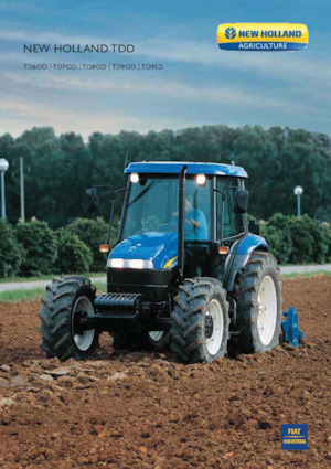 Tractoren met vierwielaandrijving New Holland TD90D Plus