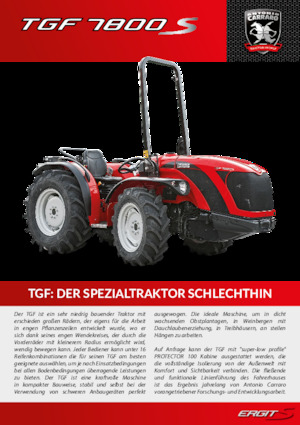 Tractoren met vierwielaandrijving Carraro TGF 7800 S