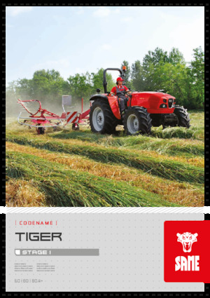 Tractoren met vierwielaandrijving SAME Tiger 50
