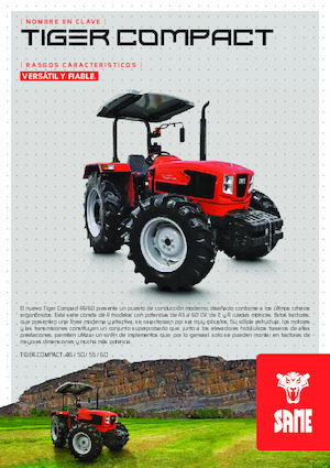 Tractoren met vierwielaandrijving SAME Tiger Compact 60