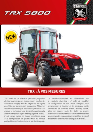 Tractoren met vierwielaandrijving Carraro TRX 5800