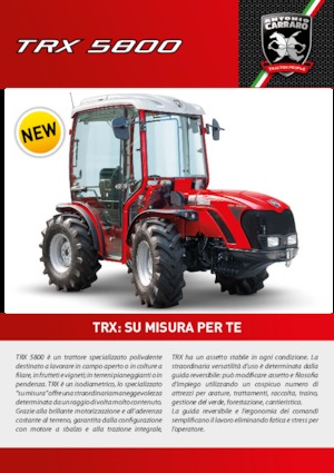 Tractoren met vierwielaandrijving Carraro TRX 5800