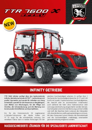 Tractoren met vierwielaandrijving Carraro TTR 7600 Infinity