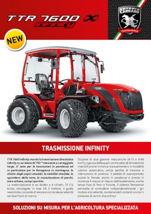 Tractoren met vierwielaandrijving Carraro TTR 7600 Infinity