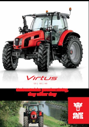 Tractoren met vierwielaandrijving SAME Virtus 120 