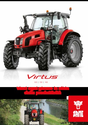 Tractoren met vierwielaandrijving SAME Virtus 120 