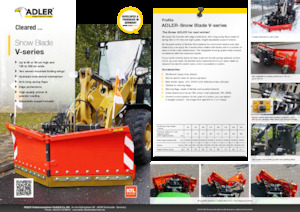 Instelbare sneeuwruimers Adler V 135