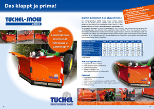 Instelbare sneeuwruimers Tuchel Vario 270