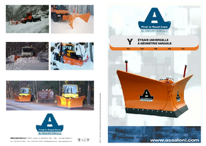 Instelbare sneeuwruimers Assaloni Y 3 N