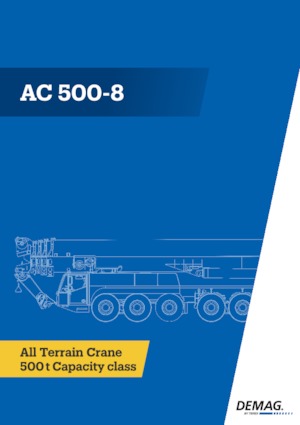 All-terrain kranen Demag AC 500-8