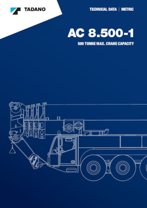 All-terrain kranen Tadano AC 8.500-1