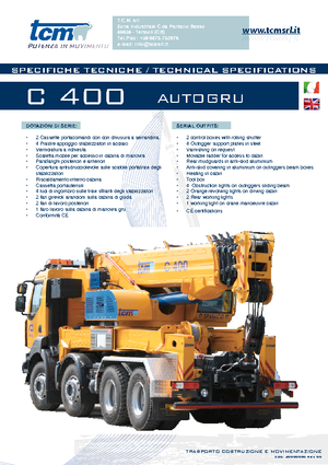 All-terrain kranen tcm C 400.26 (6x4x4)