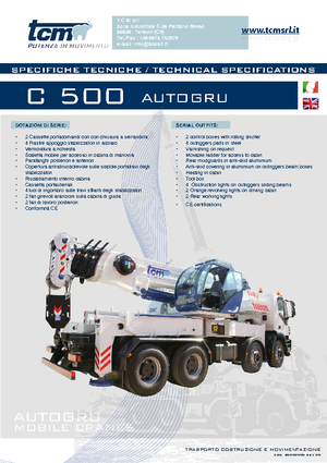 All-terrain kranen tcm C 500  (6x4x4)