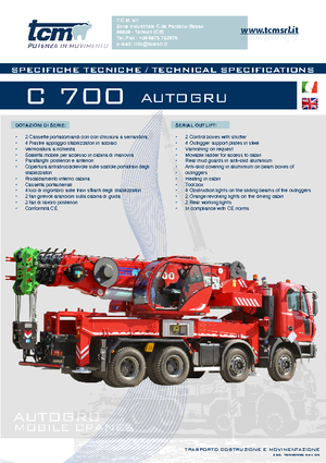 All-terrain kranen tcm C 700 (6x4x4)