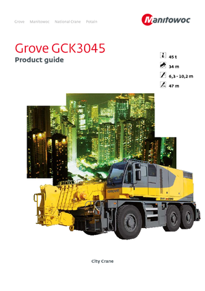 All-terrain kranen Grove GCK3045 