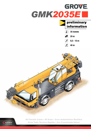 All-terrain kranen Grove GMK2035E 