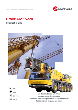All-terrain kranen Grove GMK5220 