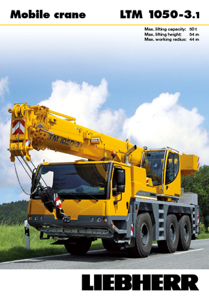 All-terrain kranen Liebherr LTM 1050-3.1 