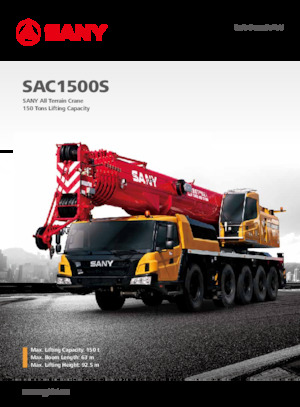 All-terrain kranen Sany SAC1500S