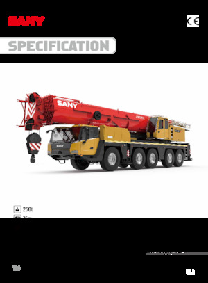 All-terrain kranen Sany SAC2500E