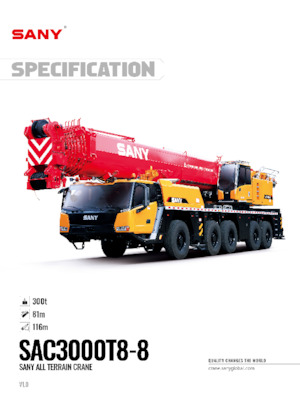 All-terrain kranen Sany SAC3000T8-8