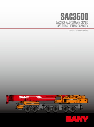 All-terrain kranen Sany SAC3500