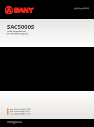 All-terrain kranen Sany SAC5000S 