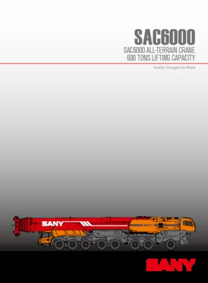 All-terrain kranen Sany SAC6000